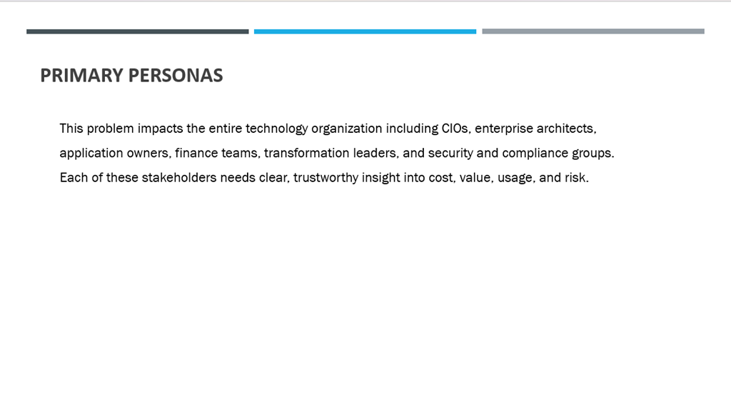 Slide 3 — Primary Personas