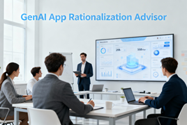 GenAI App Rationalization Advisor dashboard screenshot